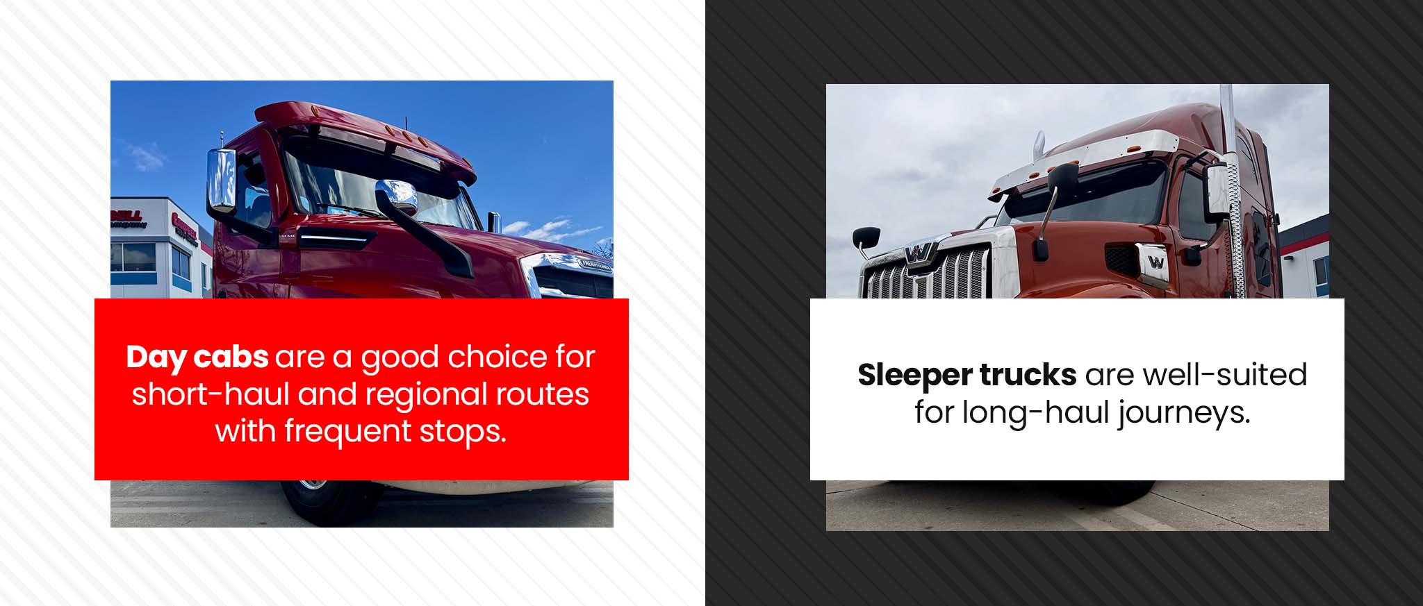 Day Cab vs. Sleeper Trucks
